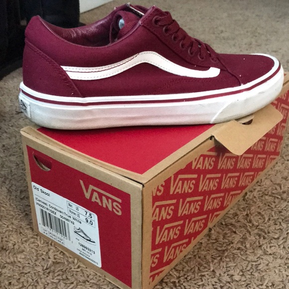 wine color vans